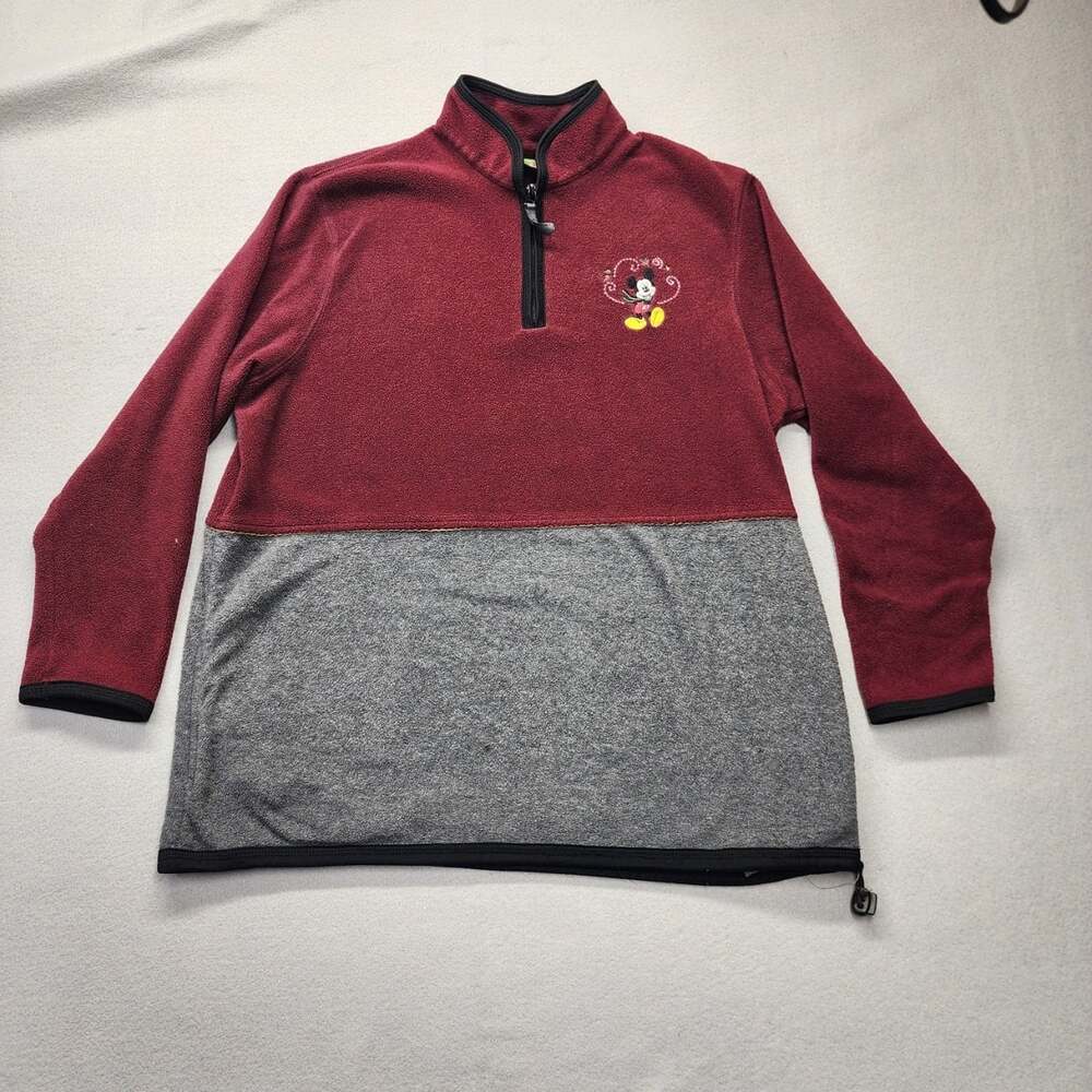 Vintage Mickey Unlimited 90s Colorblock Fleece Quarter Zip Pullover XL